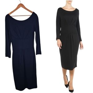 Molly Bracken Knitted Fitted Black Dess Size M